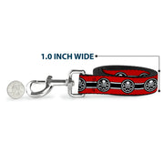 Dog Leash - HYDRA Logo/Stripe Red/Black/White