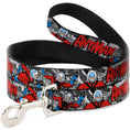 Load image into Gallery viewer, Dog Leash - Classic ANT-MAN 3-Poses/Comic Stacked Grays/Black/Red

