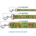 Load image into Gallery viewer, Dog Leash - Baby Groot Pose/Face I AM GROOT Browns/Greens/Yellows
