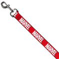 Load image into Gallery viewer, Dog Leash - MARVEL Red Brick Logo Red/White
