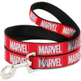 Load image into Gallery viewer, Dog Leash - MARVEL Red Brick Logo Red/White
