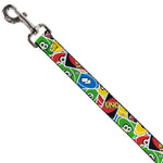 Dog Leash - UNO Cards Stacked Collage Multi Color