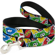 Dog Leash - UNO Cards Stacked Collage Multi Color