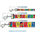 Load image into Gallery viewer, Dog Leash - UNO Cards Lineup Stack Multi Color
