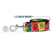 Dog Leash - UNO Cards Lineup Stack Multi Color
