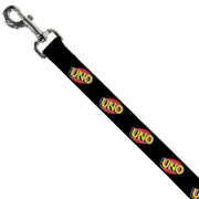 Dog Leash - UNO Game Logo Black/Red/Yellow
