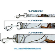 Dog Leash - Mossy Oak Country Roots Snowdrift Camo White