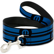 Dog Leash - MOPAR Logo/Stripe Black/Blue
