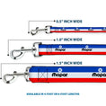 Load image into Gallery viewer, Dog Leash - MOPAR Logo/Stripe Blue/White/Red
