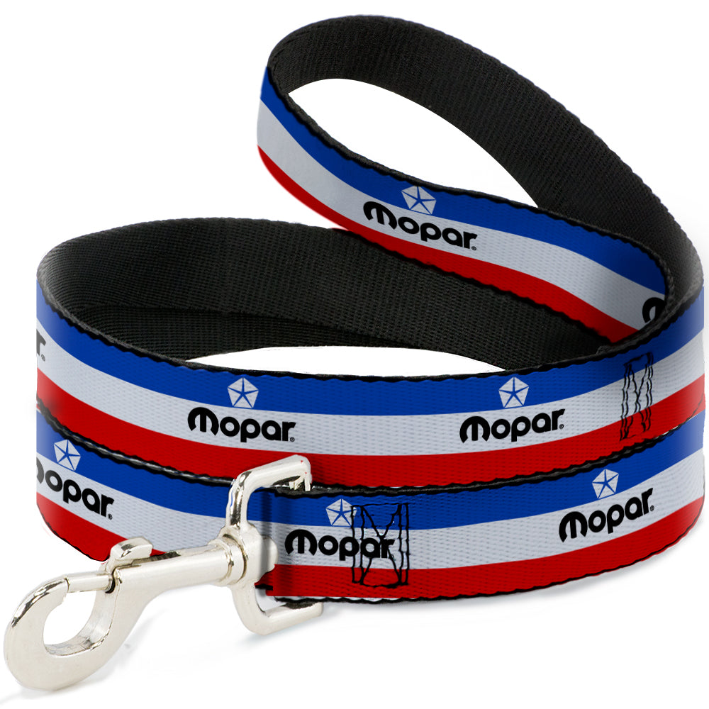 Dog Leash - MOPAR Logo/Stripe Blue/White/Red