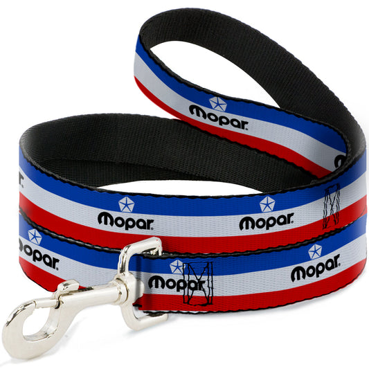 Dog Leash - MOPAR Logo/Stripe Blue/White/Red