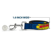 Dog Leash - MOPAR 1937-1947 Logo-USE CHRYSLER ENGINEERED MOPAR PARTS AND ACCESSORIES Blue/Yellow/Red