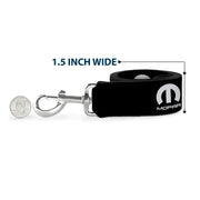 Dog Leash - MOPAR Logo Repeat Black/White