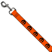 Dog Leash - MOPAR Logo Repeat Orange/Black
