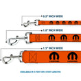 Load image into Gallery viewer, Dog Leash - MOPAR Logo Repeat Orange/Black
