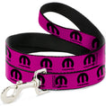 Load image into Gallery viewer, Dog Leash - MOPAR Logo Repeat Hot Pink/Black
