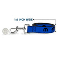 Load image into Gallery viewer, Dog Leash - MOPAR Logo Repeat Blue/Black
