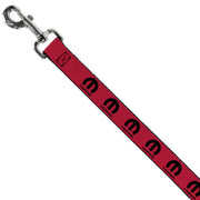 Dog Leash - MOPAR Logo Repeat Fuchsia/Black