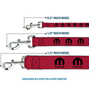 Dog Leash - MOPAR Logo Repeat Fuchsia/Black