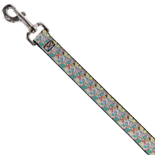Dog Leash - Nick 90's Rewind 8-Character Mash Up Collage White