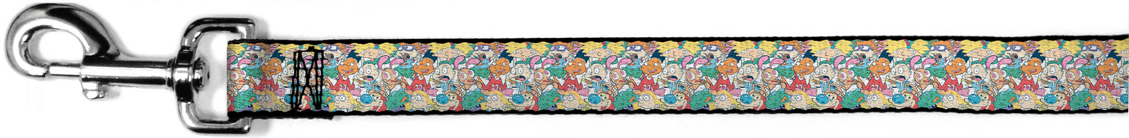 Dog Leash - Nick 90's Rewind 8-Character Mash Up Collage White