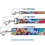 Dog Leash - Nick 90's Rewind 7-Character/4-Logo Collage