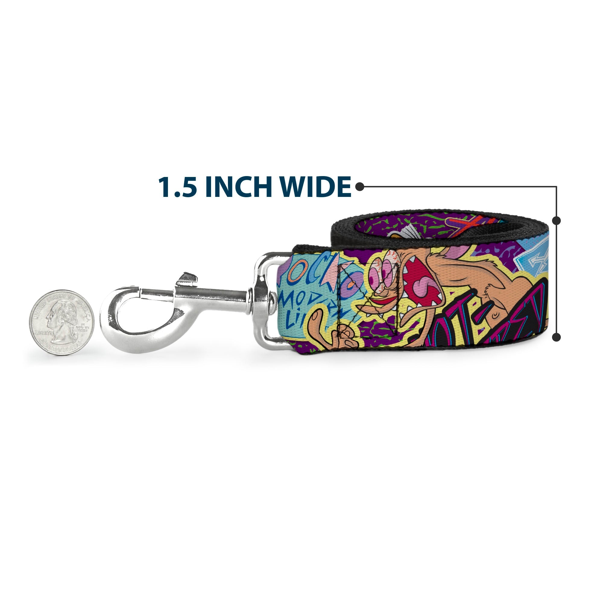 Dog Leash - Nick 90's Rewind 7-Character/4-Logo Collage