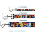 Load image into Gallery viewer, Dog Leash - Nick 90's Rewind 16-Character Poses Navy Blue

