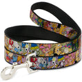 Load image into Gallery viewer, Dog Leash - Nick 90's Rewind Character Mash Up Collage2 Pinks
