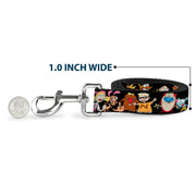 Dog Leash - Nick 90's 13-Character Poses Black
