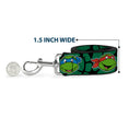 Load image into Gallery viewer, Dog Leash - Classic TEENAGE MUTANT NINJA TURTLES Turtle Faces Black/Green Turtle Shell

