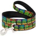 Load image into Gallery viewer, Dog Leash - Classic Teenage Mutant Ninja Turtles Face Blocks Black/Multi Color
