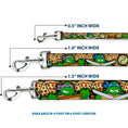 Load image into Gallery viewer, Dog Leash - Classic Teenage Mutant Ninja Turtles Turtle Poses/Pizza Slices
