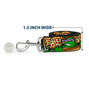 Dog Leash - Classic Teenage Mutant Ninja Turtles Turtle Poses/Pizza Slices