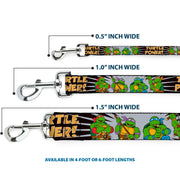 Dog Leash - Classic Teenage Mutant Ninja Turtles Group Pose/TURTLE POWER!