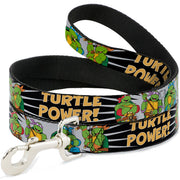 Dog Leash - Classic Teenage Mutant Ninja Turtles Group Pose/TURTLE POWER!