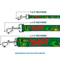 Load image into Gallery viewer, Dog Leash - Classic Teenage Mutant Ninja Turtles Group Pose2/TMNT Green Brick Wall
