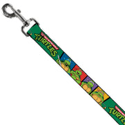 Dog Leash - Classic TEENAGE MUTANT NINJA TURTLES Group Pose3/TMNT Logo Green/Multi Color