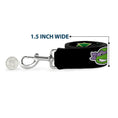 Load image into Gallery viewer, Dog Leash - Classic Teenage Mutant Ninja Turtles Group Faces/TMNT/Ninja Star Black/Green
