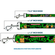 Dog Leash - Classic TEENAGE MUTANT NINJA TURTLES Logo/Group Pose5/LEAN MEAN & GREEN