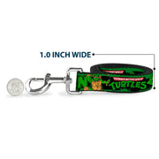 Dog Leash - Classic TEENAGE MUTANT NINJA TURTLES Logo/Group Pose5/LEAN MEAN & GREEN