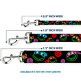 Load image into Gallery viewer, Dog Leash - Classic Teenage Mutant Ninja Turtles Electric Expressions/Turtle Shells Black/Multi Neon
