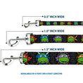 Load image into Gallery viewer, Dog Leash - Classic Teenage Mutant Ninja Turtles Expessions/Battle Gear Gray/Multi Color
