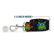 Dog Leash - Classic Teenage Mutant Ninja Turtles Expessions/Battle Gear Gray/Multi Color