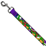 Dog Leash - Classic Teenage Mutant Ninja Turtles Action Poses/TEAM TURTLES