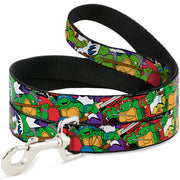 Dog Leash - Classic Teenage Mutant Ninja Turtles Action Poses/TEAM TURTLES