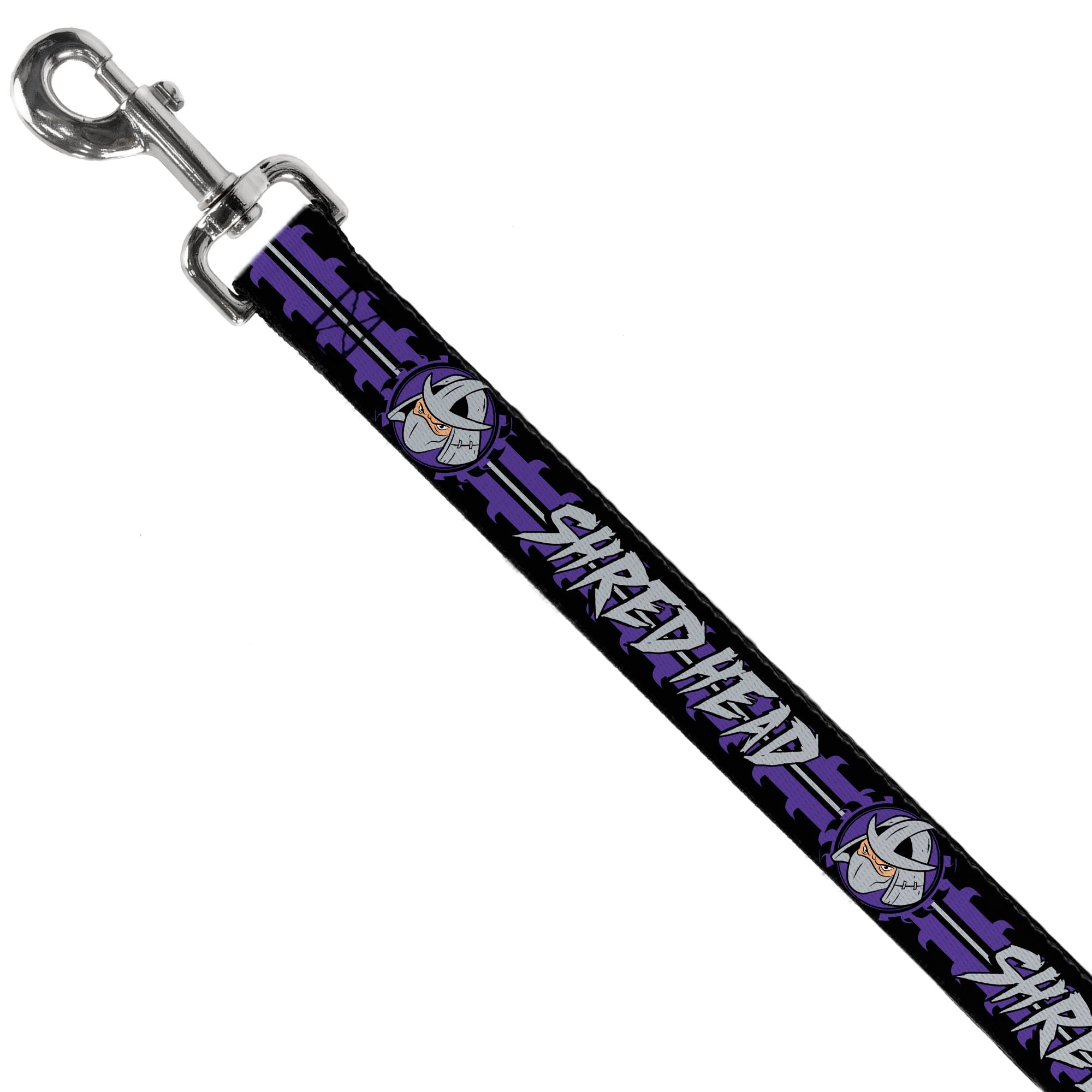 Dog Leash - Shredder Head SHRED HEAD/Stripe Black/Purple/Gray