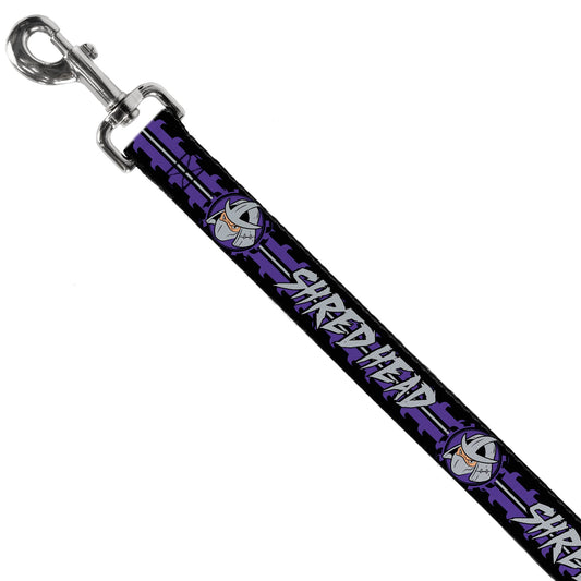 Dog Leash - Shredder Head SHRED HEAD/Stripe Black/Purple/Gray