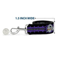 Load image into Gallery viewer, Dog Leash - Shredder Head SHRED HEAD/Stripe Black/Purple/Gray

