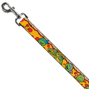 Dog Leash - Classic Teenage Mutant Ninja Turtles 4-Turtle Faces Pepperoni Pizza/Turtles Pose16